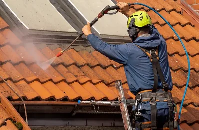 Démoussage et hydrofuge de toiture à Lucéram